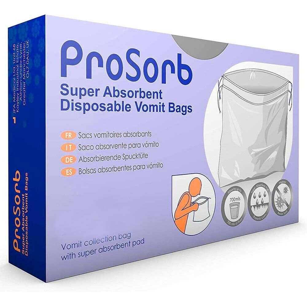 Prosorb Super Absorbent Disposable Sick Vomit Bags x 20 | EasyMeds Pharmacy