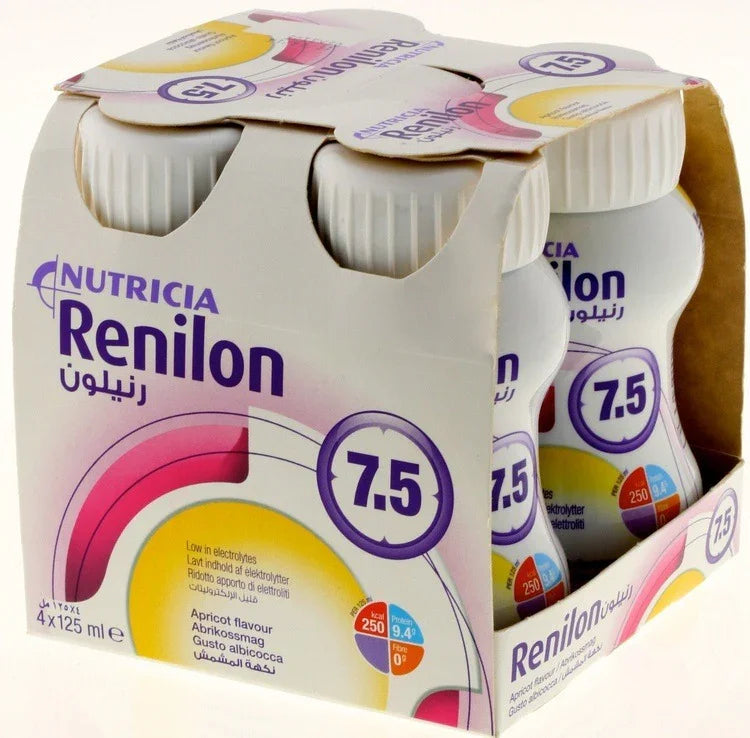 Renilon 7.5 (4x125ml) Apricot - Nutritional Drinks - EasyMeds Pharmacy