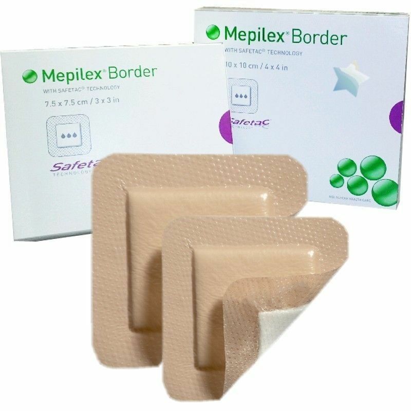 Mepilex Border Soft Silicone Absorbent Adhesive Dressings 15cm x 17.5cm