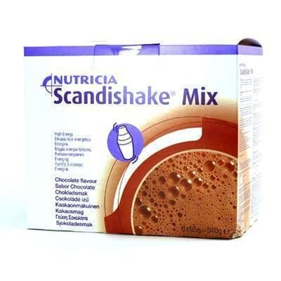 Scandishake Mix Chocolate Shake (85g x 6) x 4 Packs | EasyMeds Pharmacy
