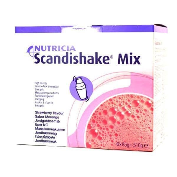 Scandishake Mix Strawberry Shake (85g x 6) | EasyMeds Pharmacy