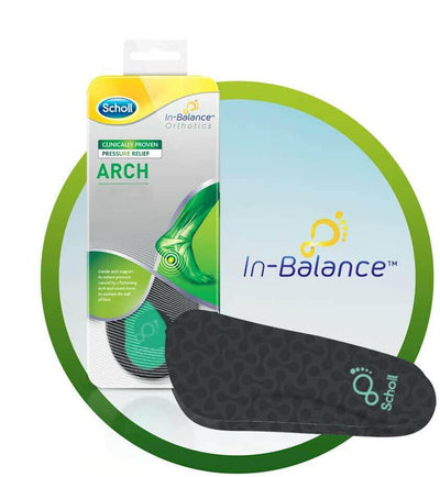 Scholl Orthotic Foot Arch Insoles - Medium (UK Sz 7-8.5) | EasyMeds Pharmacy