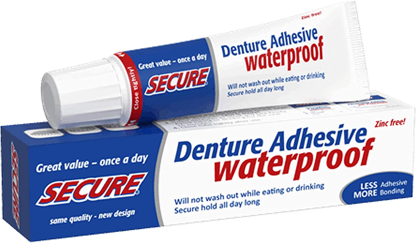 SECURE Denture Adhesive Bonding Cream 40g x 4 Packs | EasyMeds Pharmacy