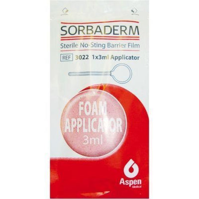 Sorbaderm No-Sting Barrier Film Foam Applicator x 5 x 3ml -   Aspen Medical EasyMeds Pharmacy