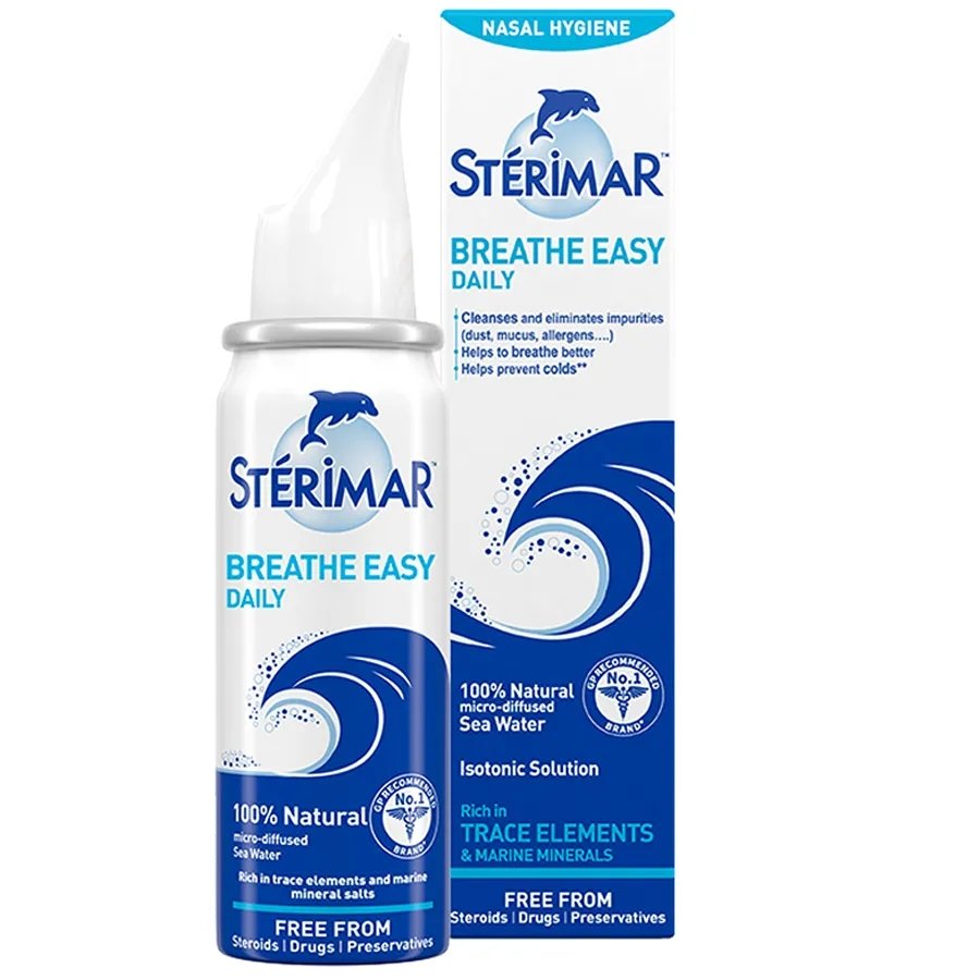 Sterimar Isotonic Nasal Hygiene 100% Natural Sea Water Spray 50ml x 1 | EasyMeds Pharmacy
