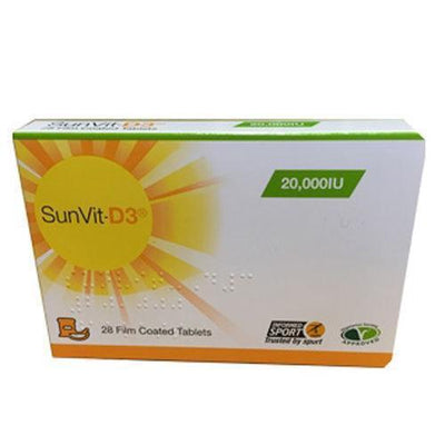 SunVit-D3 Vitamin 20000IU Film Coated Tablets x 28 | Vitamin D | EasyMeds Pharmacy