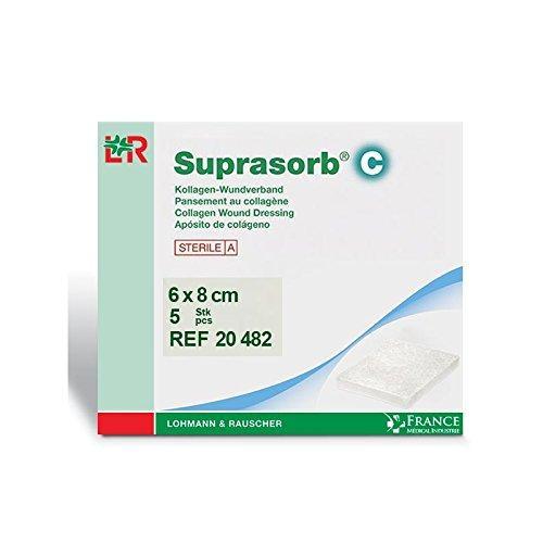 Suprasorb C Bandage with Collagen 6cm x 8cm x 5 | EasyMeds Pharmacy