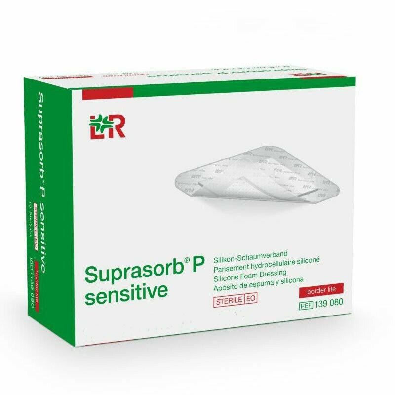 Suprasorb P Sensitive Border Lite Silicone Dressing 5cm x 5cm x 10 | EasyMeds Pharmacy