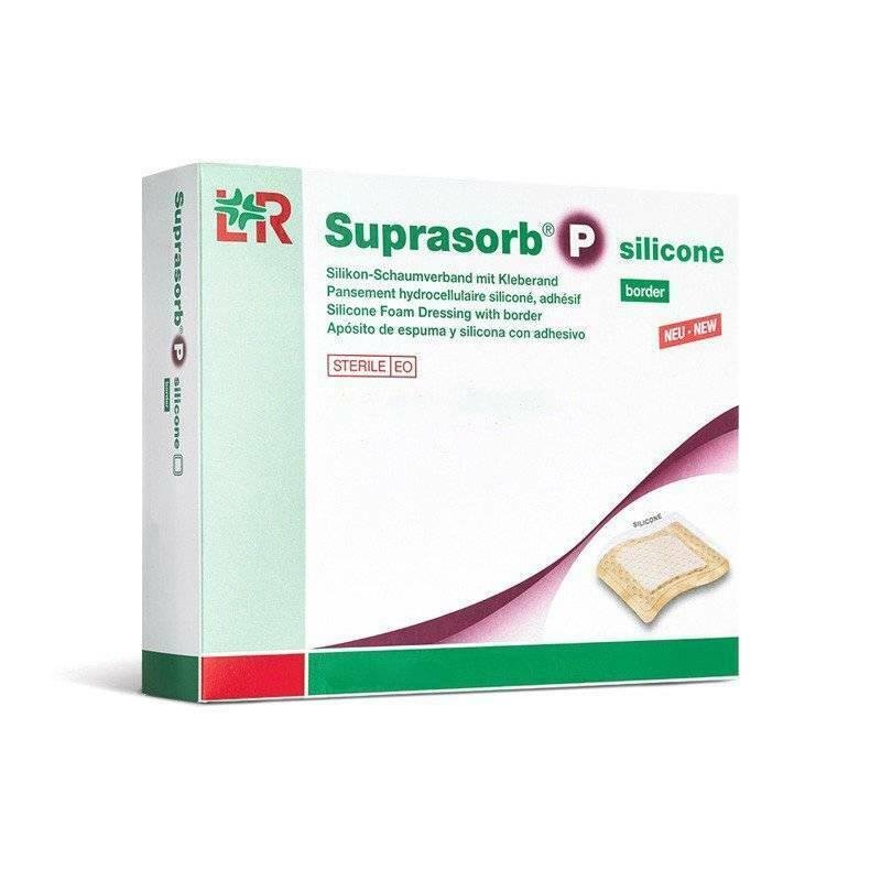 Suprasorb P Sensitive Border Silicone Dressing 7.5cm x 8.5cm x 10 -   Suprasorb EasyMeds Pharmacy