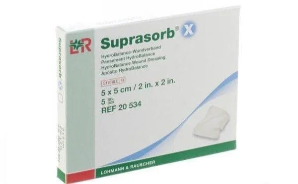 Subrasorb Suprasorb X Hydrobalance Wound Dressing 5cm x 5cm | EasyMeds – EasyMeds ...