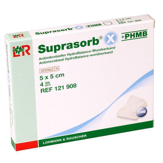 Subrasorb Suprasorb X + PHMB Wound Dressing 5cm x 5cm | EasyMeds Pharmacy