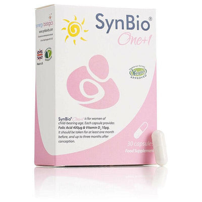 Synbio One+1 Vitamin D3 Folic Acid x 30 Capsules | EasyMeds Pharmacy