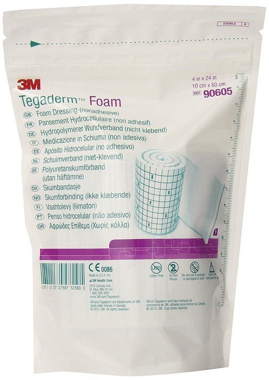 Tegaderm Foam Dressing Non Adhesive Roll 10cm x 60cm X 3 | EasyMeds Pharmacy