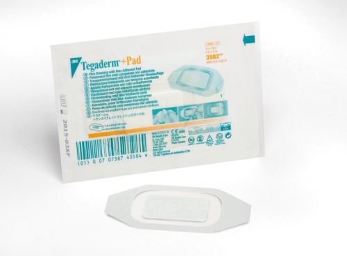 TEGADERM PLUS +PAD 3M Film Dressing 5cm x 7cm 3582 - Transparent/Waterproof/Non- | EasyMeds Pharmacy
