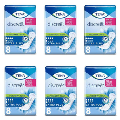 TENA Lady Discreet Extra Plus Pads - 12 Packs of 8 - Free UK P&P -   Tena EasyMeds Pharmacy
