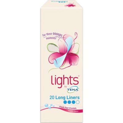 Tena Lights Long pantyliner Pack of 20 | EasyMeds Pharmacy