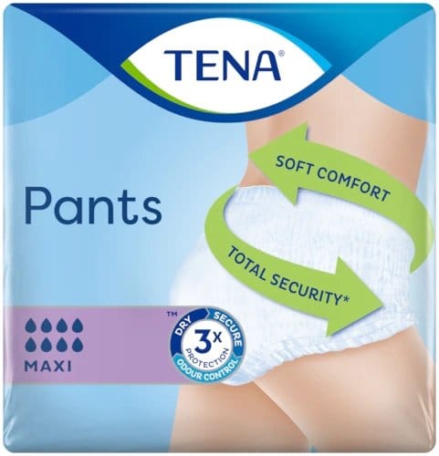 Tena Pants Maxi XL x 10 Pull-Up Protective Underwear/Incontinence Pants -   Tena EasyMeds Pharmacy