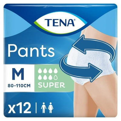 Tena Super Incontinence Pants Medium x 12 x 4 Packs | EasyMeds Pharmacy