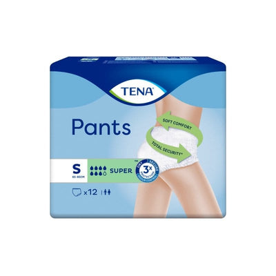 Tena Super Incontinence Pants Small x 12 x 4 Packs | EasyMeds Pharmacy