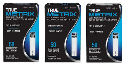 True Metrix Blood Glucose Test Strips x 150 (50 x 3) | EasyMeds Pharmacy