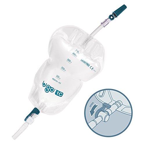 Ugo Leg Bags - Lever Tap with Soft Fabric Backing and a Natural Leg-Shape Design (Pack of 10) -   Ugo Medical EasyMeds Pharmacy
