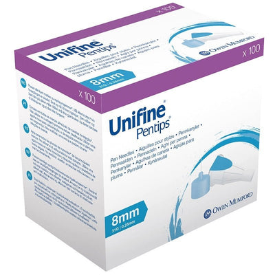 Unifine Pentips 31Gauge Pen Needles 8mm x 100 | EasyMeds Pharmacy