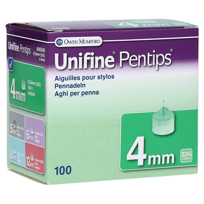Unifine Pentips 32Gauge Pen Needles 4mm x 100 | EasyMeds Pharmacy