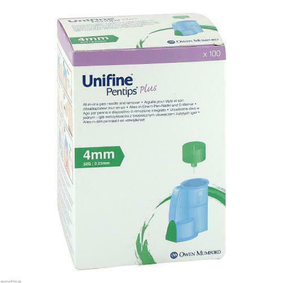 Unifine Pentips Plus 32Gauge Pen Needles 4mm x 100 | EasyMeds Pharmacy